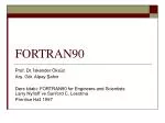 FORTRAN90 - slide 1