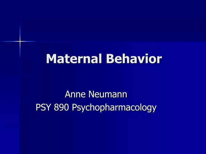maternal behavior