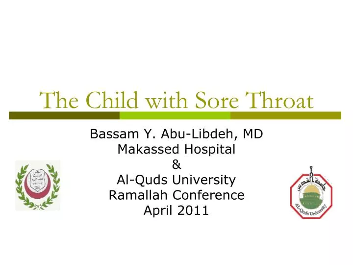 the child with sore throat