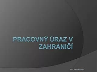 pracovn raz v zahrani