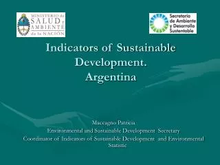 Indicators of Sustainable Development. Argentina