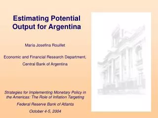 Estimating Potential Output for Argentina