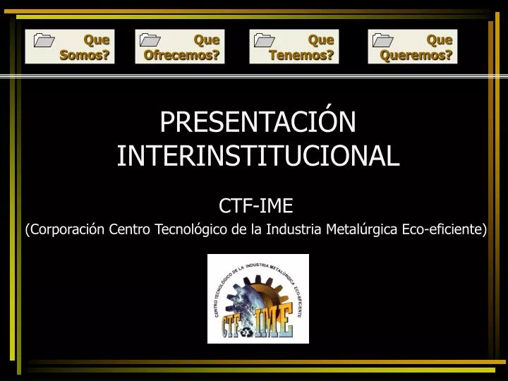 presentaci n interinstitucional