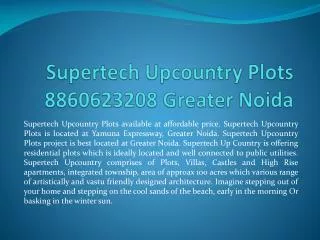 supertech upcountry plots|8860623208|supertech upcountry plo