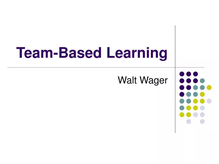team based learning