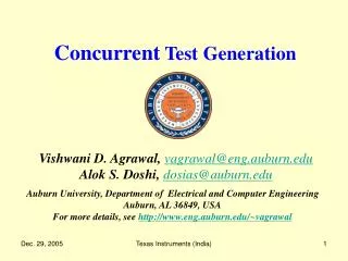 Concurrent Test Generation