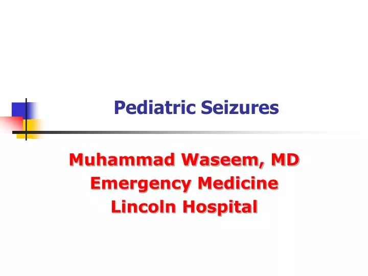 pediatric seizures