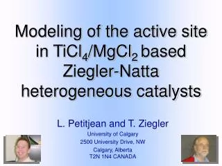 Modeling of the active site in TiCl 4 /MgCl 2 based Ziegler-Natta heterogeneous catalysts