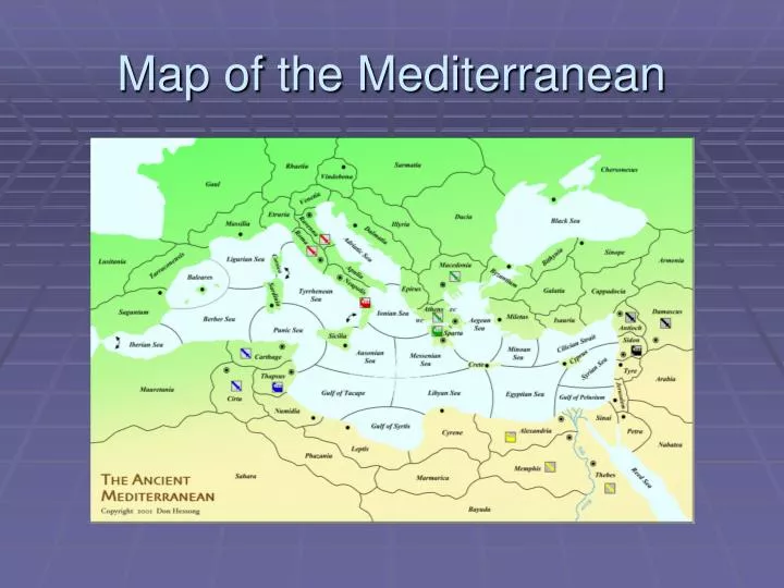 map of the mediterranean