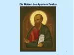 Die Reisen des Apostels Paulus - slide 1