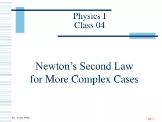Physics I Class 04