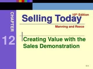 Creating Value with the Sales Demonstration