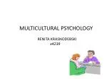 MULTICULTURAL PSYCHOLOGY - slide 1