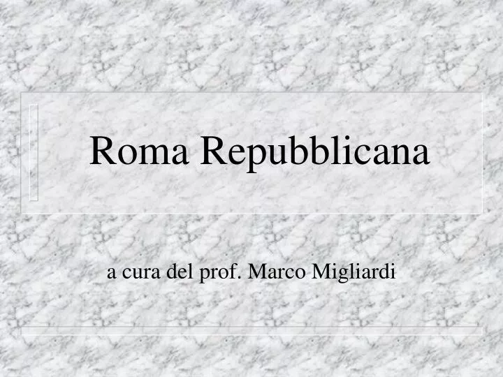 roma repubblicana