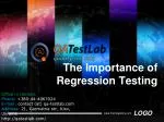 the importance of regression testing