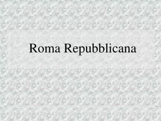 roma repubblicana
