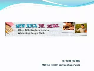 Ter Yang RN BSN MUHSD Health Services Supervisor