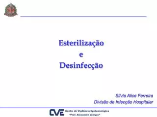 esteriliza o e desinfec o