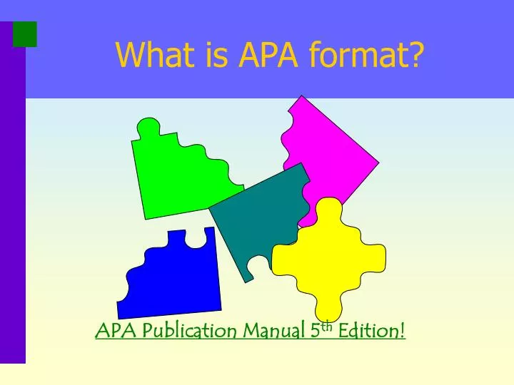 what is apa format
