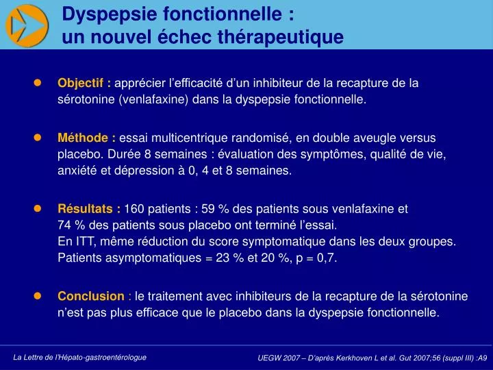 dyspepsie fonctionnelle un nouvel chec th rapeutique