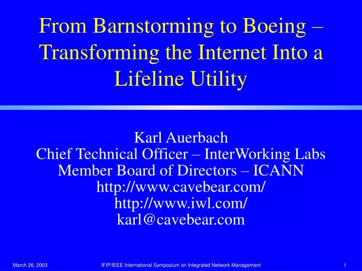 from barnstorming to boeing transforming the internet into a lifeline utility