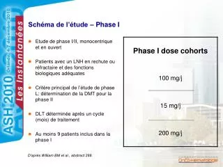 sch ma de l tude phase i