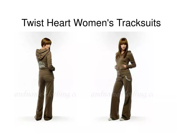 twist heart women s tracksuits