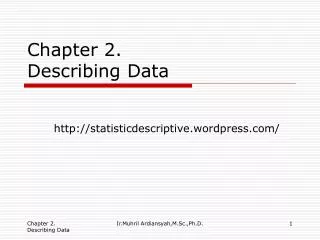 Chapter 2. Describing Data
