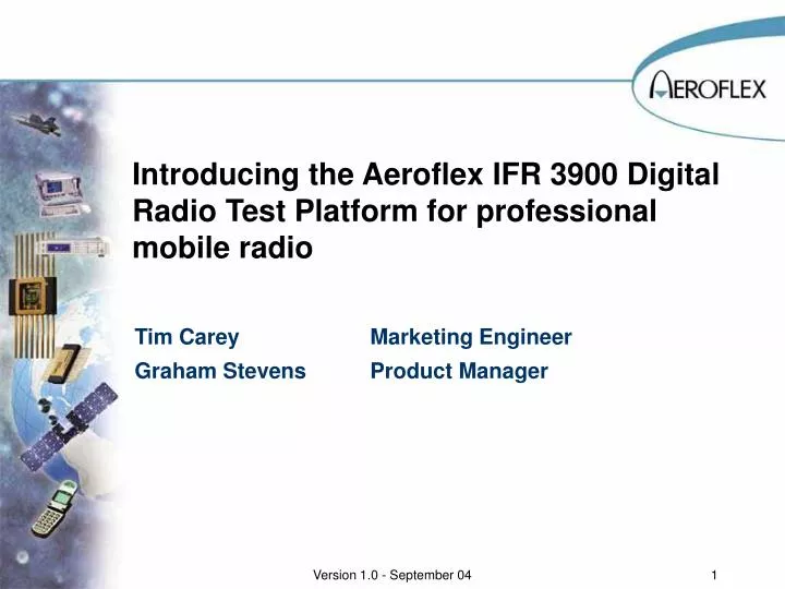 introducing the aeroflex ifr 3900 digital radio test platform for professional mobile radio