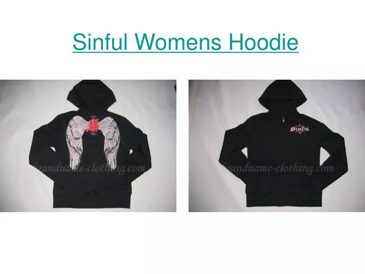 sinful womens hoodie