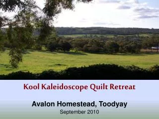 Kool Kaleidoscope Quilt Retreat