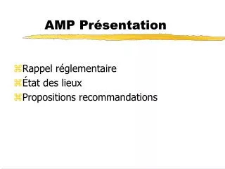 amp pr sentation