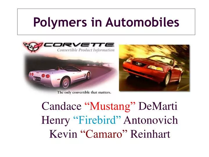 polymers in automobiles