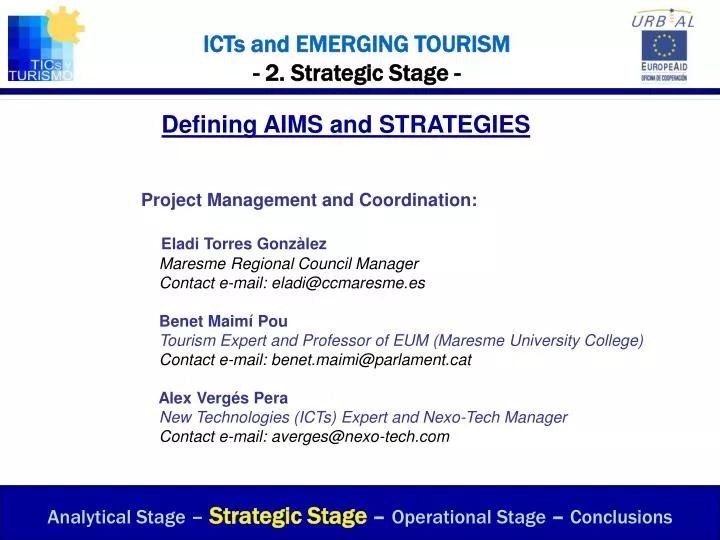 icts and emerging tourism 2 strategic stage