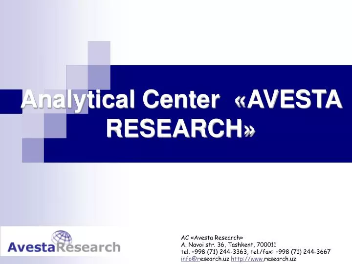 analytical center avesta research