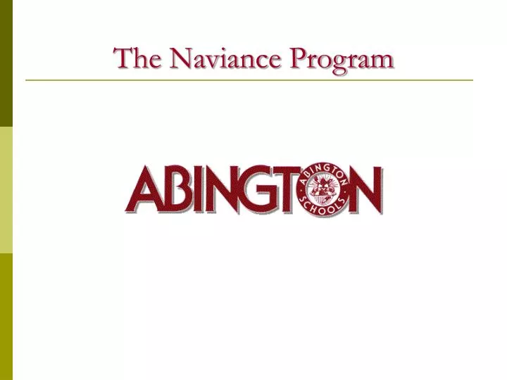 the naviance program