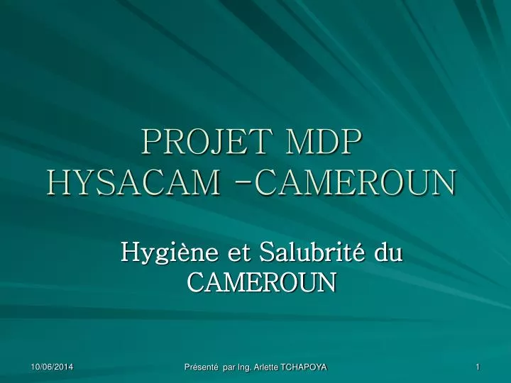 projet mdp hysacam cameroun