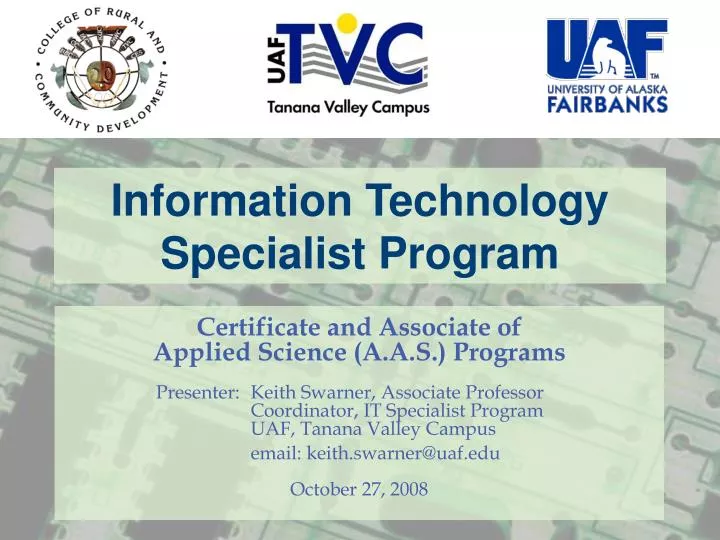 information technology specialist program
