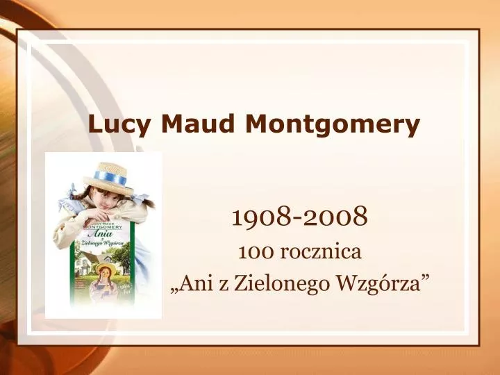 lucy maud montgomery