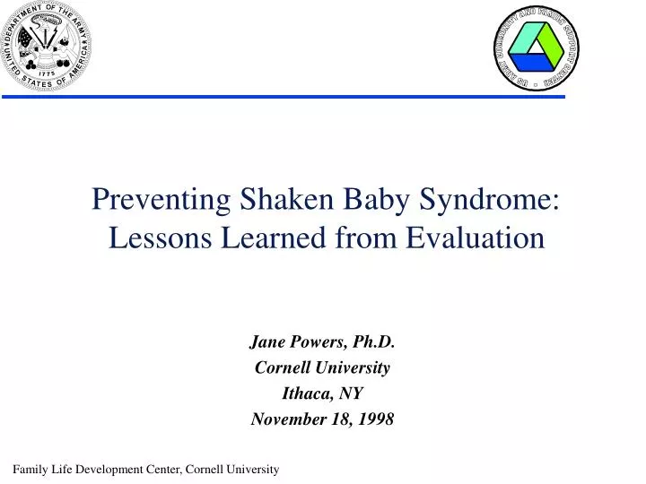 preventing shaken baby syndrome lessons learned from evaluation