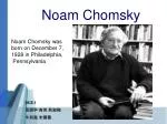 Noam Chomsky - slide 1