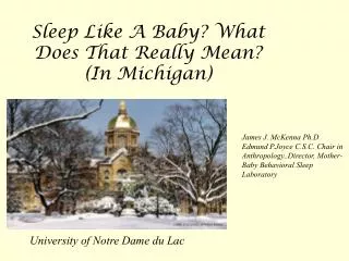 Sleep Like A Baby? What Does That Really Mean? (In Michigan)