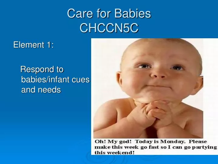 care for babies chccn5c