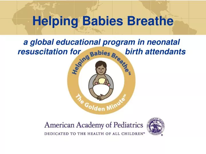 helping babies breathe