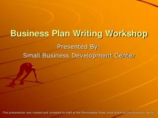 Business Plan Writing Workshop