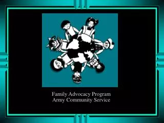 Family Advocacy Program Army Community Service