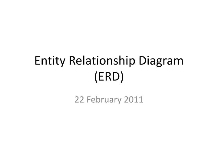 entity relationship diagram erd