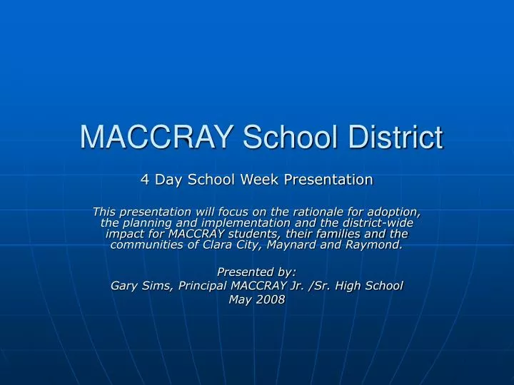 maccray school district