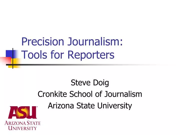 precision journalism tools for reporters