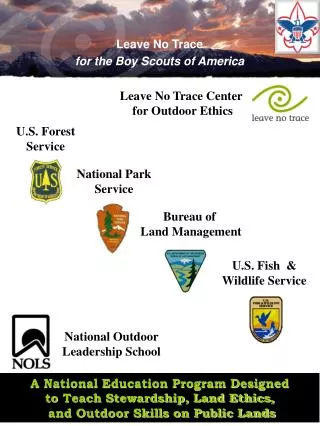 Leave No Trace for the Boy Scouts of America